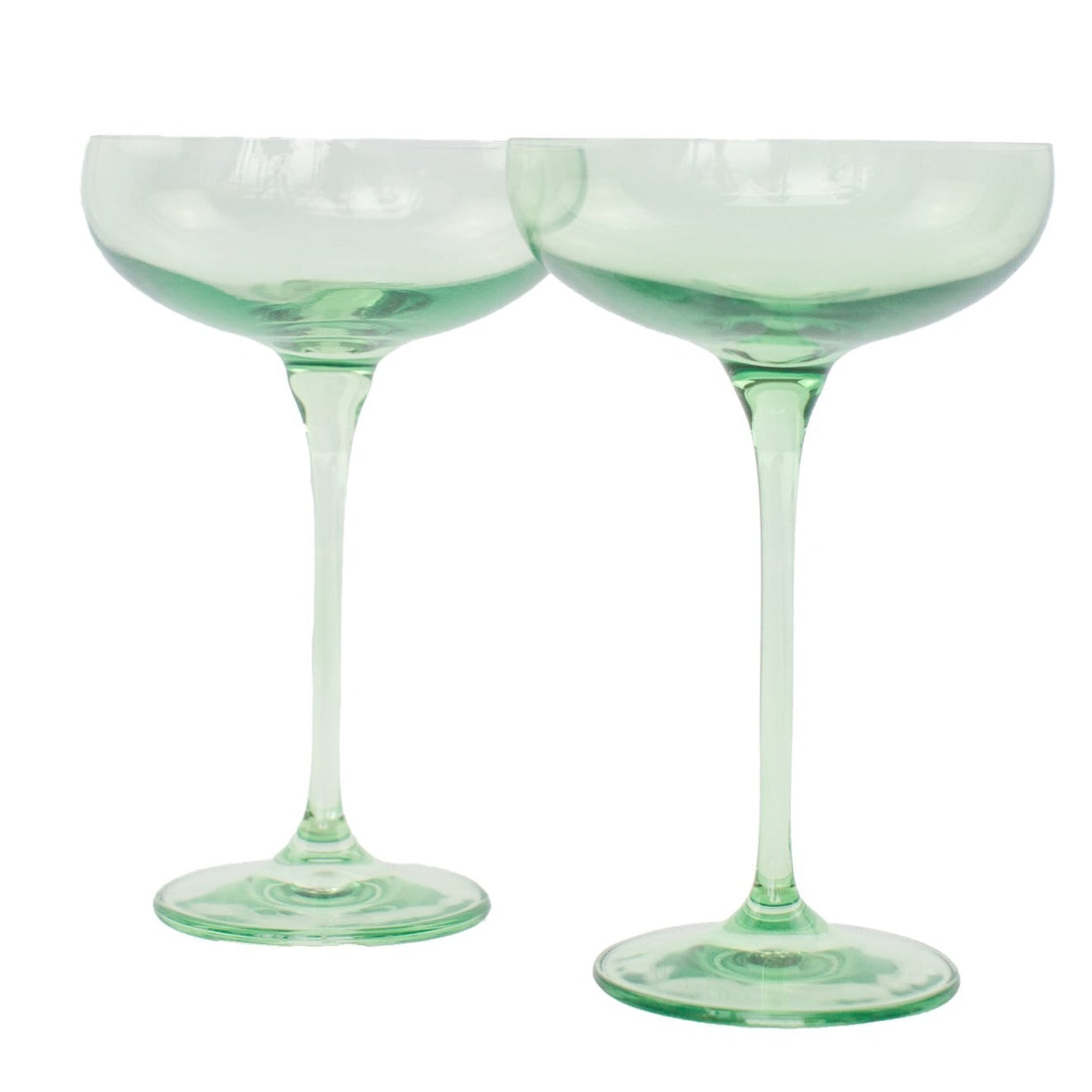 Estelle Coupe Glasses in Mint | The Bar